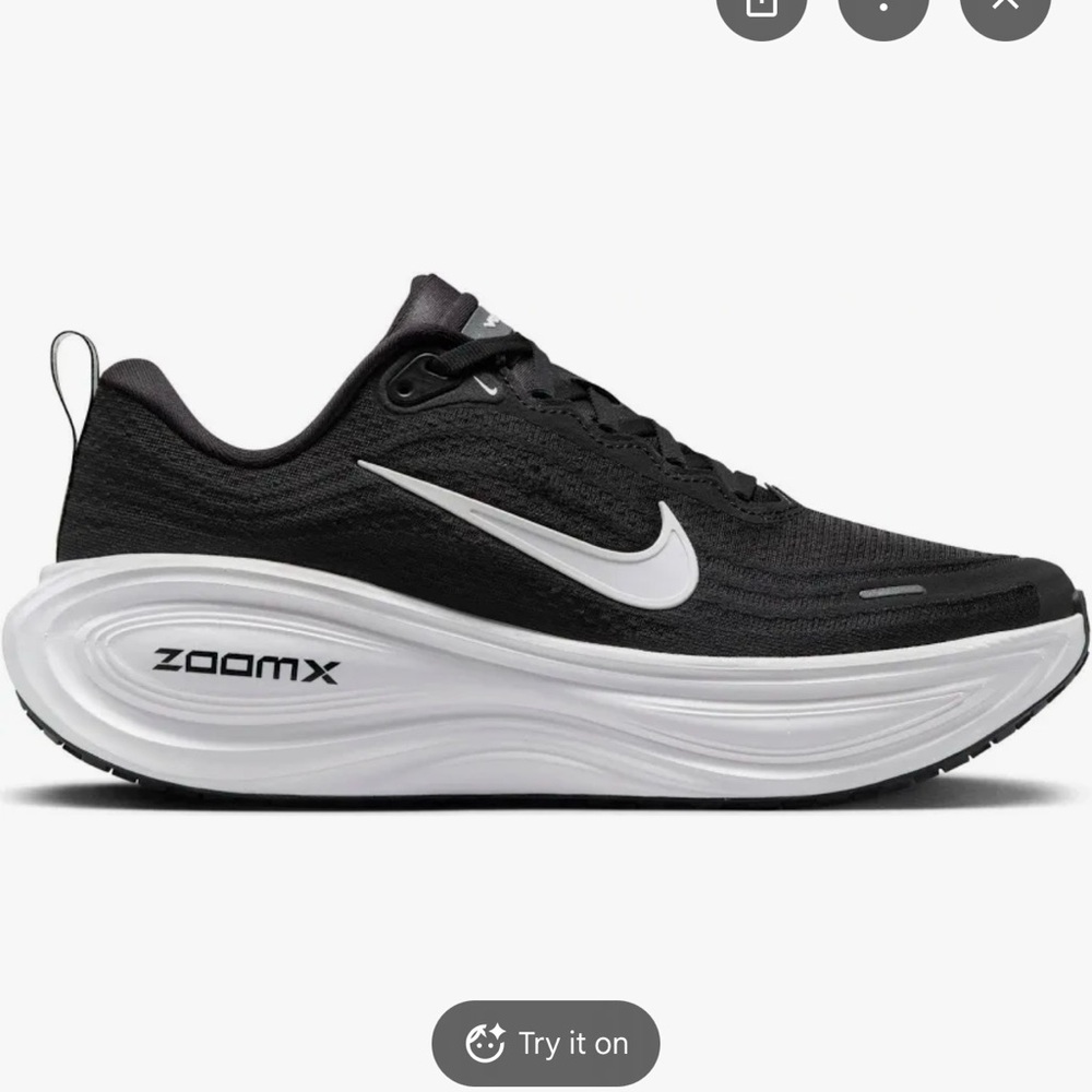 Nike ZoomX Black and White Running Shoes